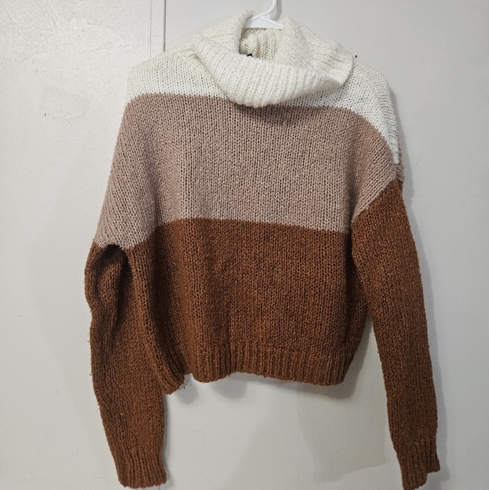 Rue 21 Colorblock Cowl Neck Sweater!